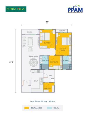 Pelan Lantai APARTMEN - 1/1