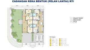 Pelan Lantai RUMAH TERES 1 TINGKAT (INTERMEDIATE) - 1/1