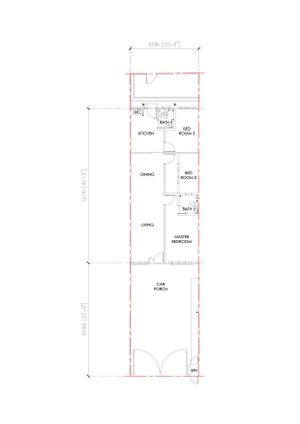 Pelan Lantai RUMAH TERES 1 TINGKAT - 1/2