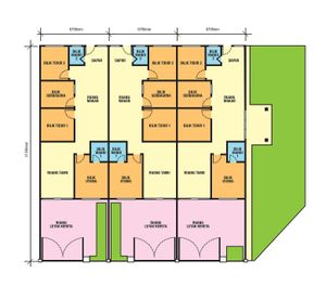 Pelan Lantai RUMAH TERES 1 TINGKAT (LOT AKHIR) - 1/1