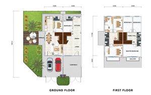 Pelan Lantai RUMAH TERES 2 TINGKAT (INTERMEDIATE) - 1/1