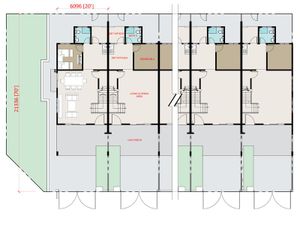 Pelan Lantai RUMAH TERES 2 TINGKAT JENIS B ( LOT AKHIR/END ) - 1/2