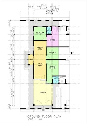 Pelan Lantai RUMAH TERES 1 TINGKAT - 3/3