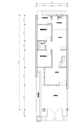 Pelan Lantai RUMAH TERES 2 TINGKAT - 1/2