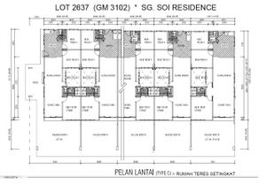 Pelan Lantai RUMAH TERES 1 TINGKAT JENIS C (INTERMEDIATE) - 1/1