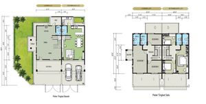 Pelan Lantai RUMAH TERES KLUSTER 2 TINGKAT JENIS A3 (BUMI LOT) - 1/1