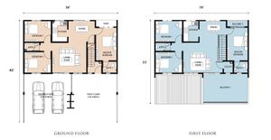 Pelan Lantai APARTMEN 2 TINGKAT (BAWAH) - 1/1