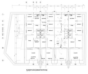 Pelan Lantai RUMAH TERES 1 TINGKAT - 1/1