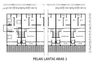 Pelan Lantai RUMAH TERES 2 TINGKAT - 1/2