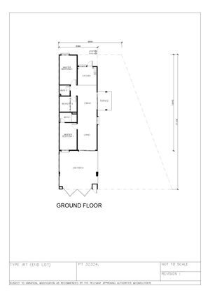 Pelan Lantai RUMAH TERES 1 TINGKAT (INTERMEDIATE) - 1/1
