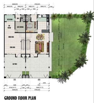 Pelan Lantai RUMAH TERES 2 TINGKAT - 2/2