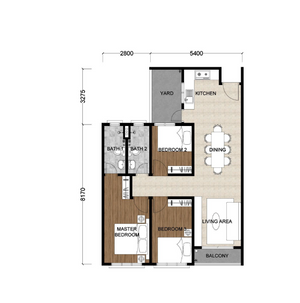 Pelan Lantai APARTMEN - 1/1