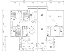 Pelan Lantai APARTMENT JENIS D  - 1/1
