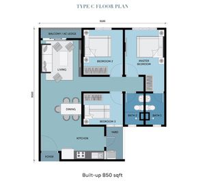 Pelan Lantai APARTMEN - 1/1
