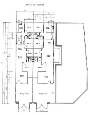 Pelan Lantai RUMAH TERES KLUSTER 1 TINGKAT (INTERMEDIATE) (NON-BUMI) - 1/1