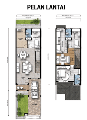 Pelan Lantai RUMAH TERES 2 TINGKAT (LOT AKHIR/END ) - 1/1