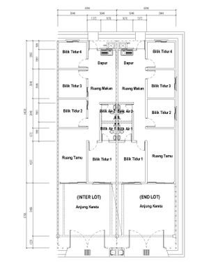 Pelan Lantai RUMAH TERES 1 TINGKAT - 1/1