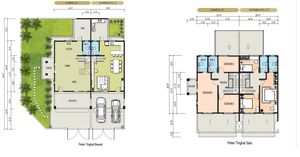 Pelan Lantai RUMAH TERES KLUSTER 2 TINGKAT JENIS A2 (BUMI LOT) - 1/1