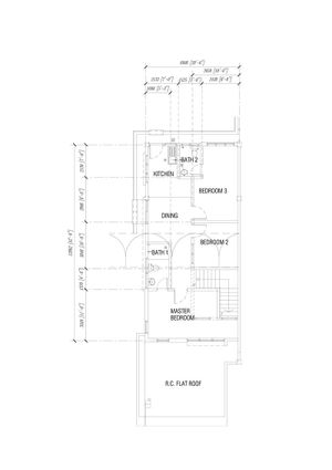 Pelan Lantai RUMAH TERES 1.5 TINGKAT - 2/2