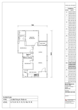 Pelan Lantai APARTMENT - 1/1