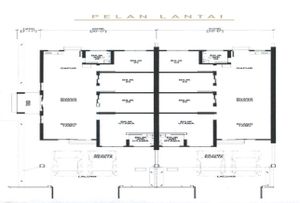 Pelan Lantai RUMAH TERES 1 TINGKAT (INTERMEDIATE) - 1/1