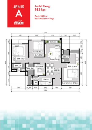 Pelan Lantai APARTMENT - 1/1