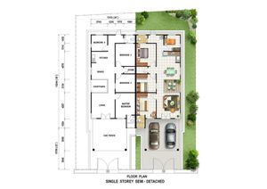 Pelan Lantai RUMAH BERKEMBAR 1 TINGKAT ( LOT TEPI/CORNER ) - 1/1