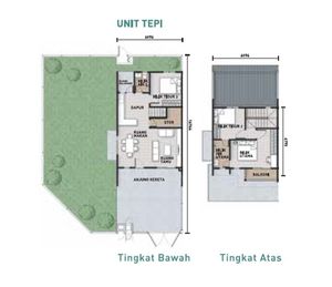 Pelan Lantai RUMAH TERES 1.5 TINGKAT JENIS A (REDUP) - 2/2