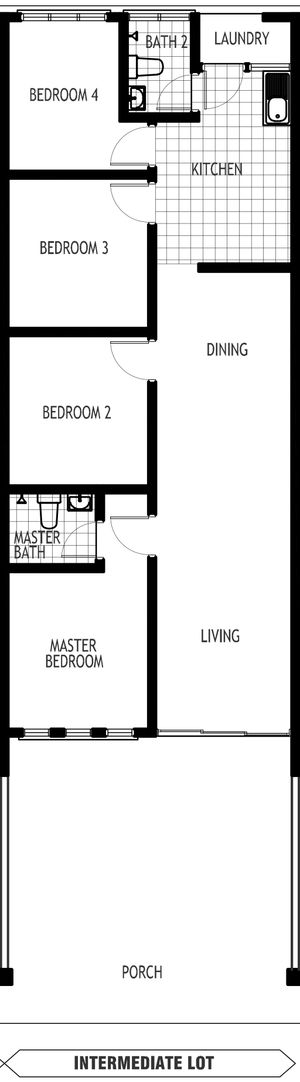 Pelan Lantai RUMAH TERES 1 TINGKAT - 1/2