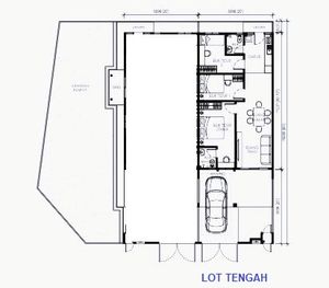 Pelan Lantai RUMAH TERES 1 TINGKAT – RT2 (END LOT) - 1/1