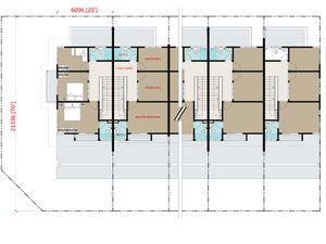 Pelan Lantai RUMAH TERES 2 TINGKAT JENIS A ( LOT TEPI/CORNER ) - 2/2