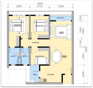 Pelan Lantai APARTMEN - 1/1