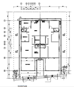 Pelan Lantai RUMAH BERKEMBAR 1 TINGKAT - 1/1