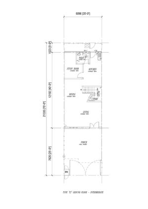 Pelan Lantai RUMAH TERES 2 TINGKAT - 1/2