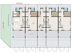 Pelan Lantai RUMAH TERES 2 TINGKAT JENIS A ( LOT TEPI/CORNER ) - 1/2