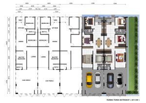Pelan Lantai RUMAH TERES 1 TINGKAT (INTERMEDIATE) - 1/1