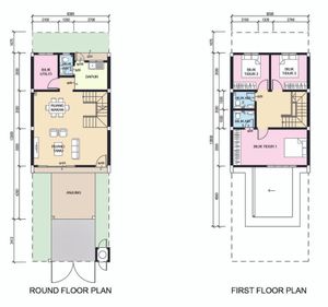 Pelan Lantai RUMAH TERES 2 TINGKAT - 1/1