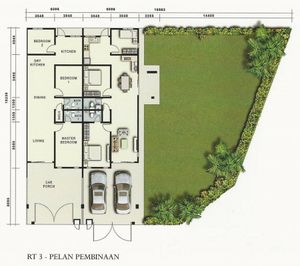 Pelan Lantai RUMAH TERES 1 TINGKAT - 1/1