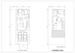 Pelan Lantai RUMAH TERES 2 TINGKAT (CORNER LOT) - 1/2